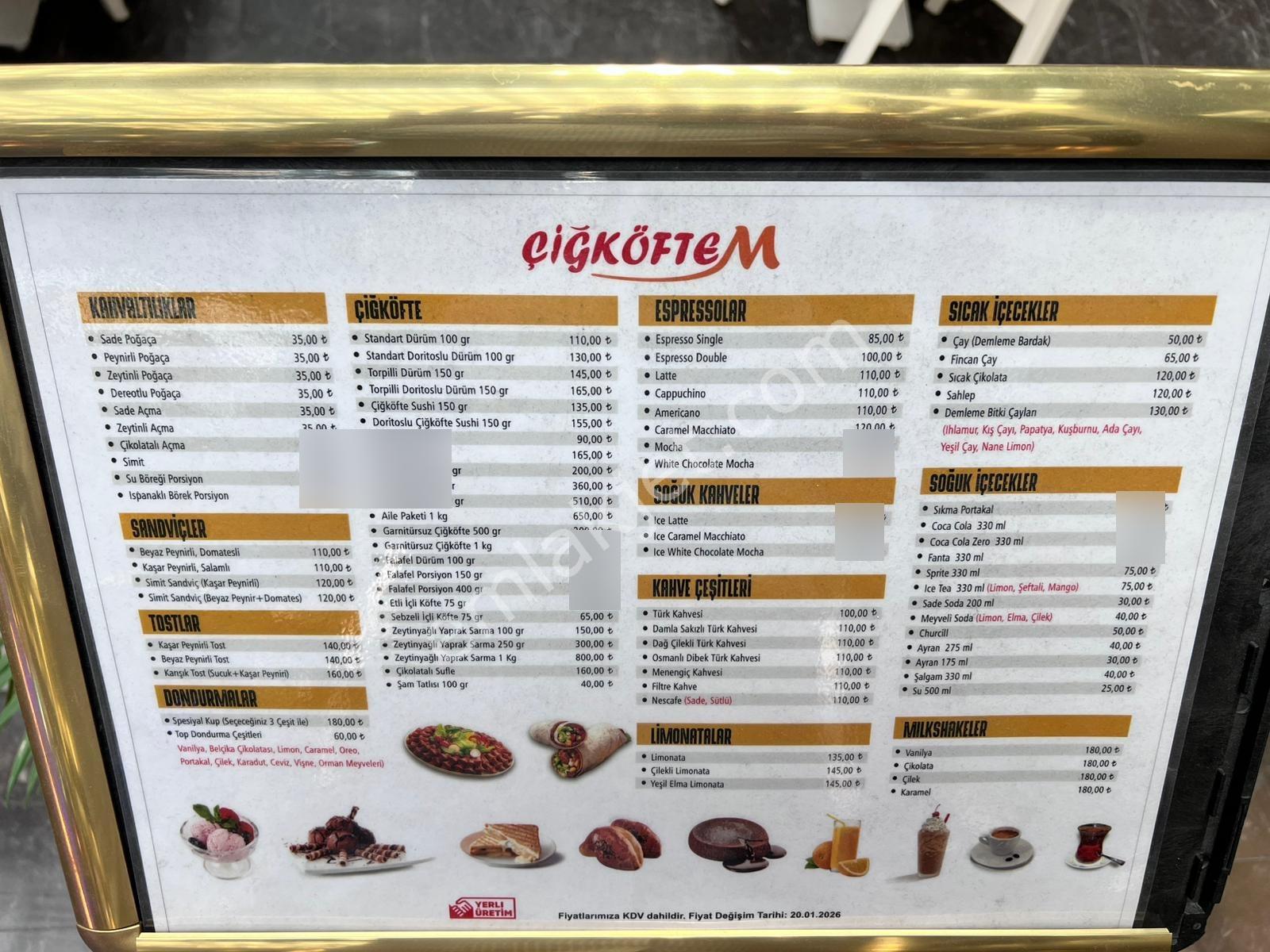 Pegaas'tan Avcılar Pelican Mall Avm İçinde Devren Çiğ Köfte Cafe - Görsel 31