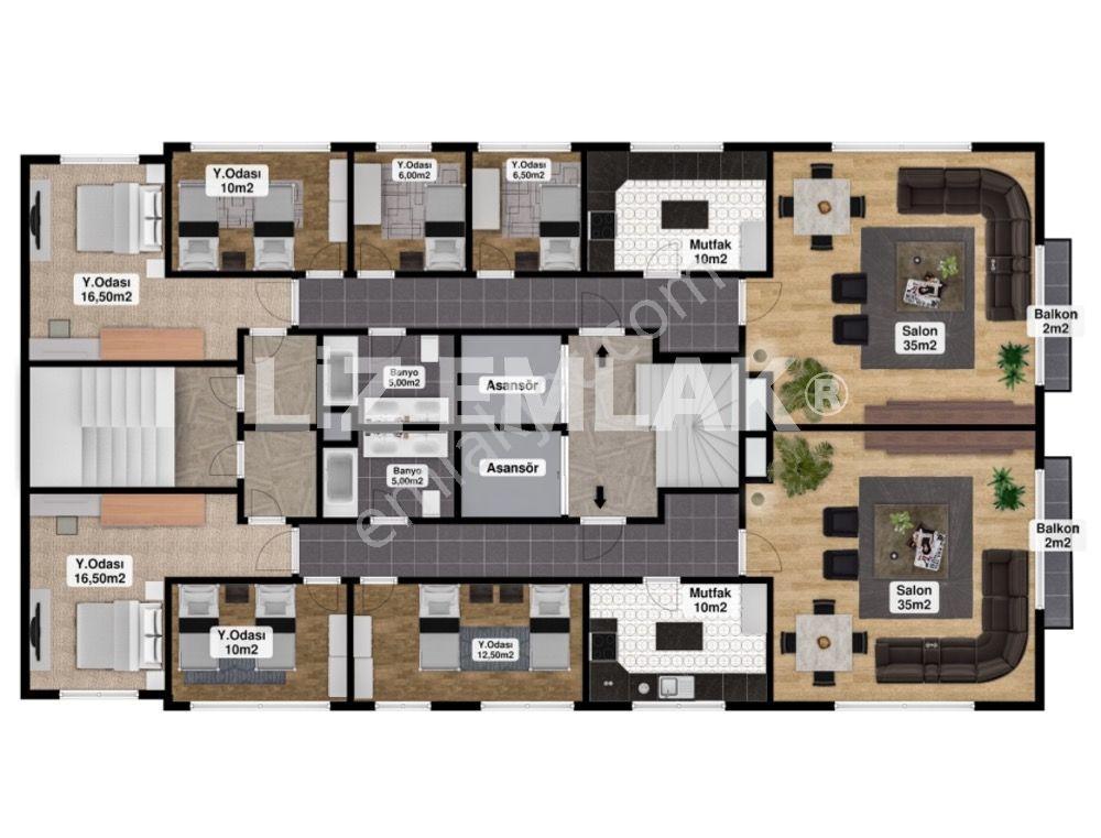 Kadıköy Ömerpaşa'da Balkonlu, Kombili, 4+1 Satılık Daire - Görsel 31