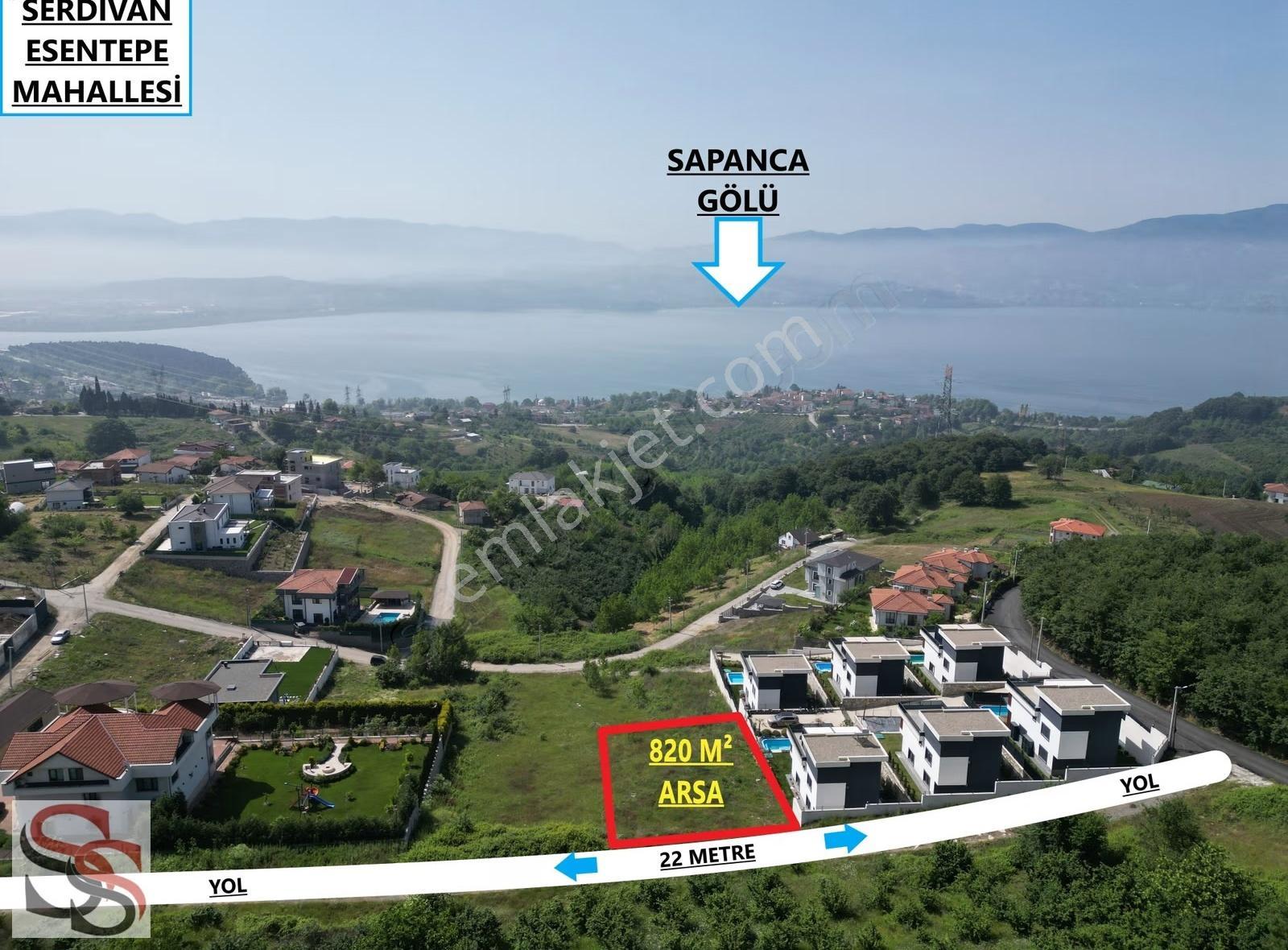 Serdivan Esentepede Eşsiz Göl Manzaralı 820 M2 Villalık Arsa