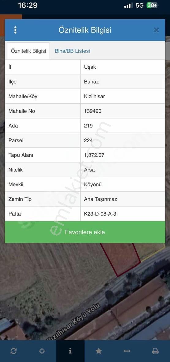 Kızılhisarda Asfalta 75m 3744m2 2 Adet Arsa - Görsel 2