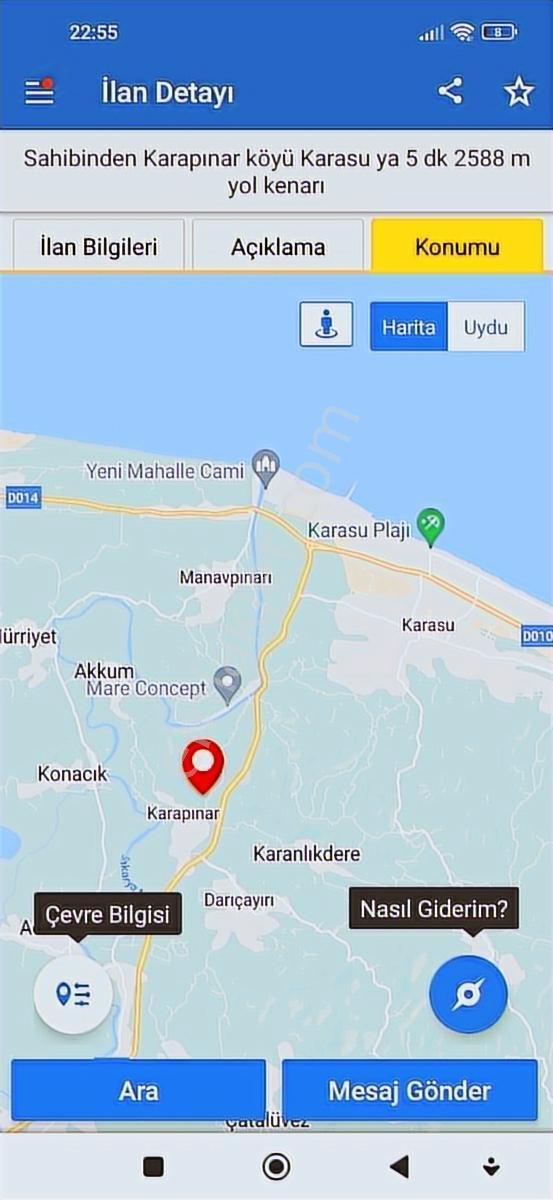 Sakarya Karasu Karapınar Köyü 2588 M Denize 5 Dk Araç Takaslı - Görsel 6
