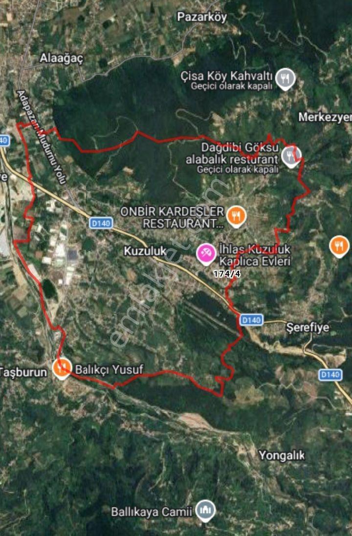 Sakarya Kuzuluk Orta Mahalle Satılık 628m2 Arsa - Görsel 9