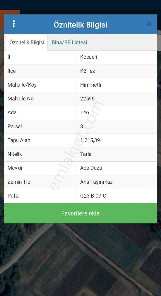 Körfez Himmetli Mah. 1215 M2 Tarla ( Yola Cephe ) - Görsel 2