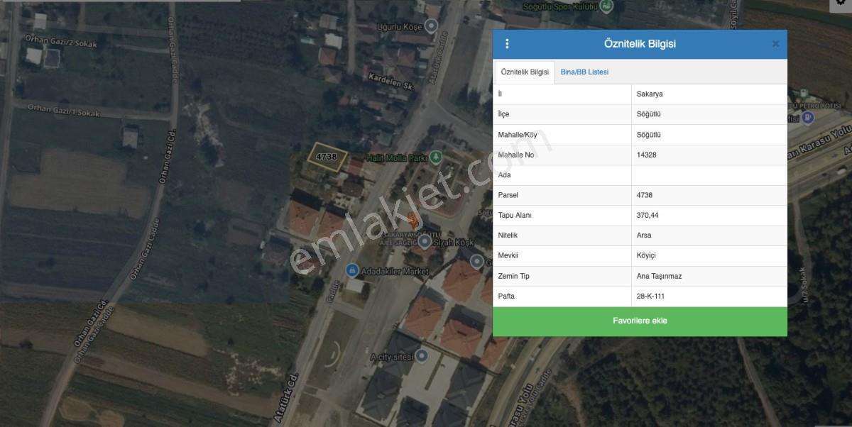 Turyaptan Söğütlü Merkezde 370m2 Satılık İmarlı Arsa - Görsel 30