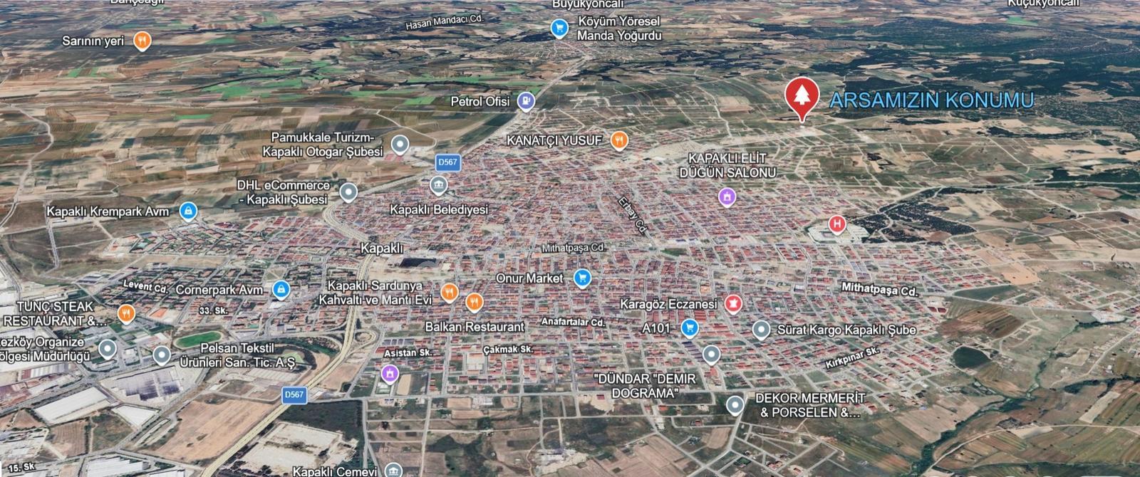 Tekirdağ Kapaklı'da 230 M2 Tek Tapu Satılık İmarlı Arsa - Görsel 2