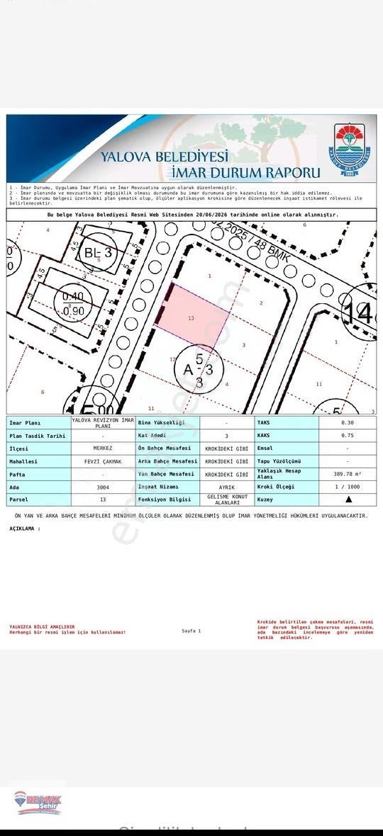 Yalova Remax'dan 3 Kat İmarlı Arsa - Görsel 6