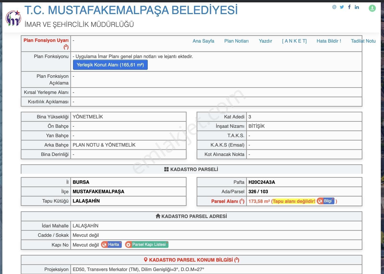 Bursa Mustafakemalpaşa Lalaşahin'de Satılık 3 Kat İmarlı Arsa - Görsel 14