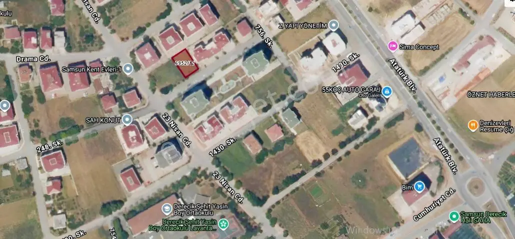 ️ İlkadım Derecik'te Yatırım Değeri Yüksek Satılık Arsa