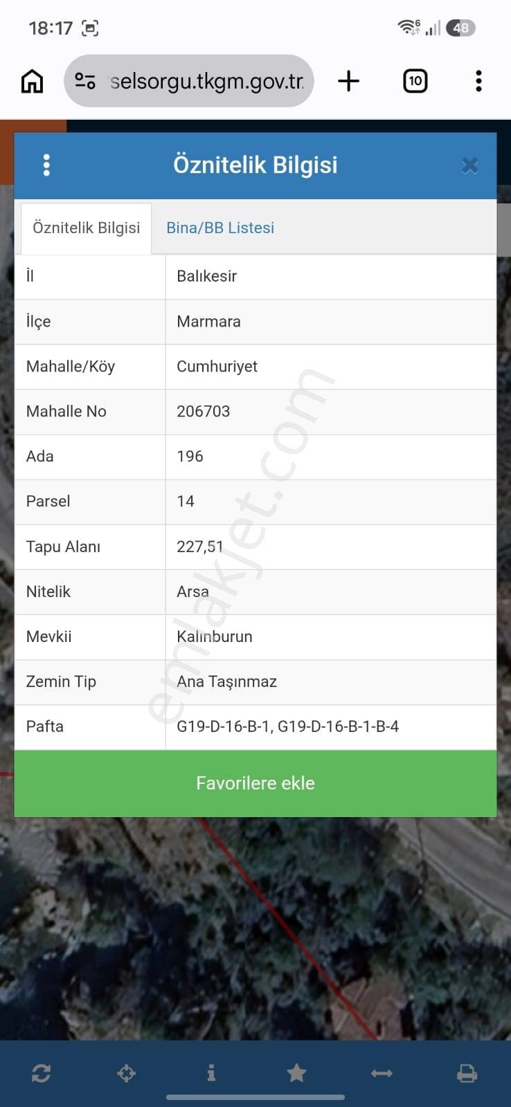 Marmara Adası 'nda Deniz Manzaralı Satılık Arsa - Görsel 3