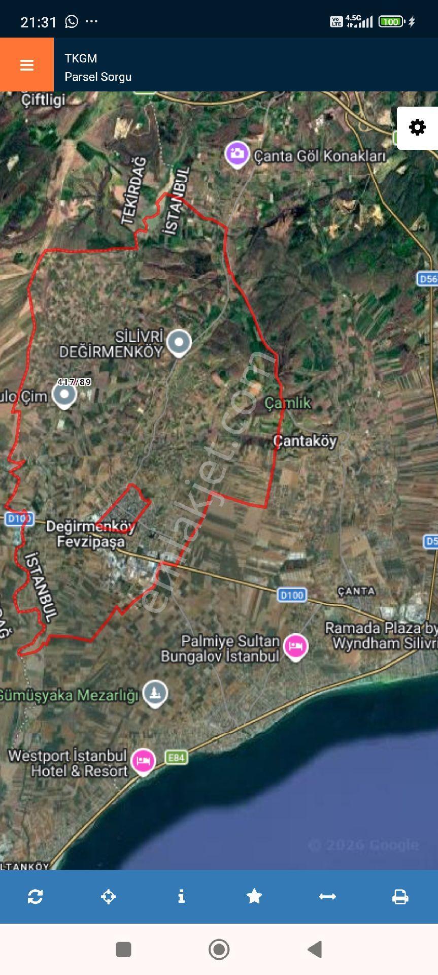 🌿istanbul Silivri'de Satılık 2.880,19 Metre Tam Tapulu Tarla. - Görsel 11