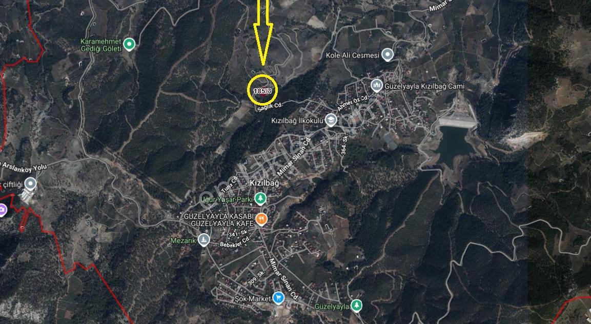 Fa'dan Mersin Güzelyayla'da Yatırımlık Satılık Fırsat 2.421m²bağ - Görsel 3