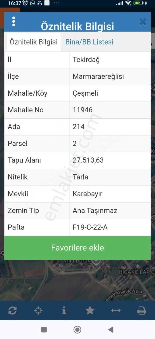 Tekirdağ Marmara Ereğlisi Çeşmeli 300 Metre Hoby Bahçesi - Görsel 5