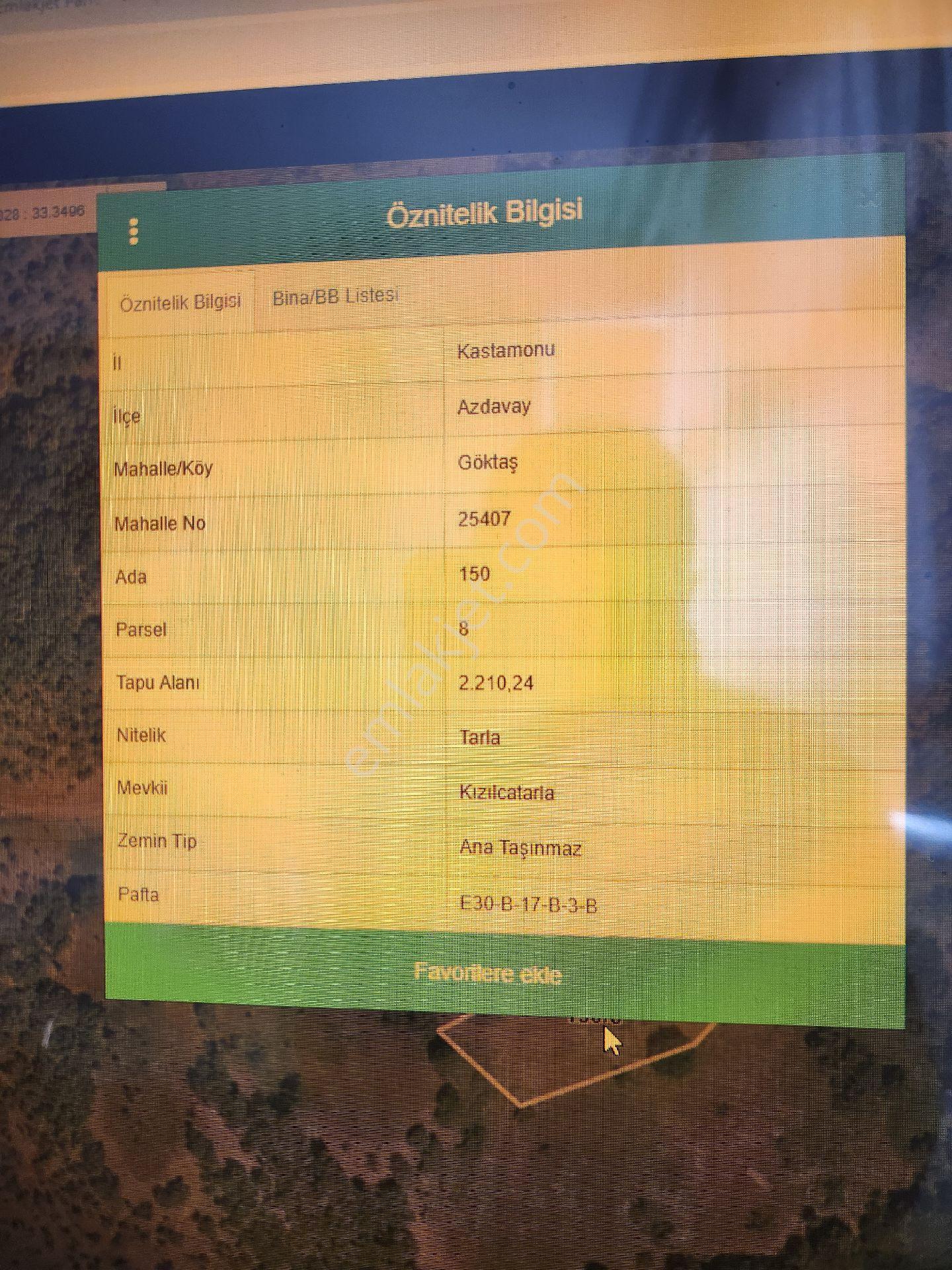Kastamonu Azdavay Göktaş Köy İçi 2210 M2 Arsa Elektrik Suyu Var - Görsel 3