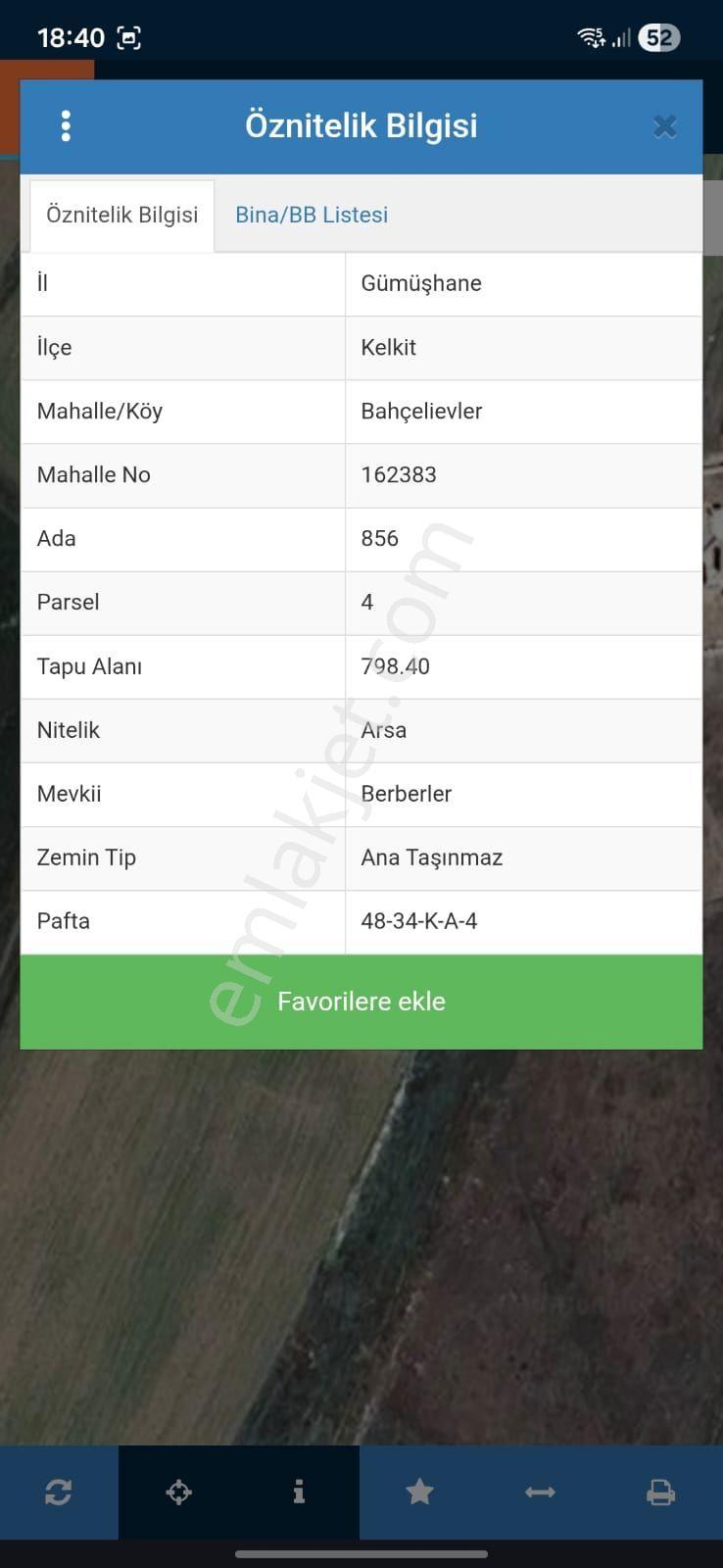 Zyd Emlak Tan Kelkit Bahçelievler'de 798 M² Satılık Konut İmarı Arsa - Görsel 2