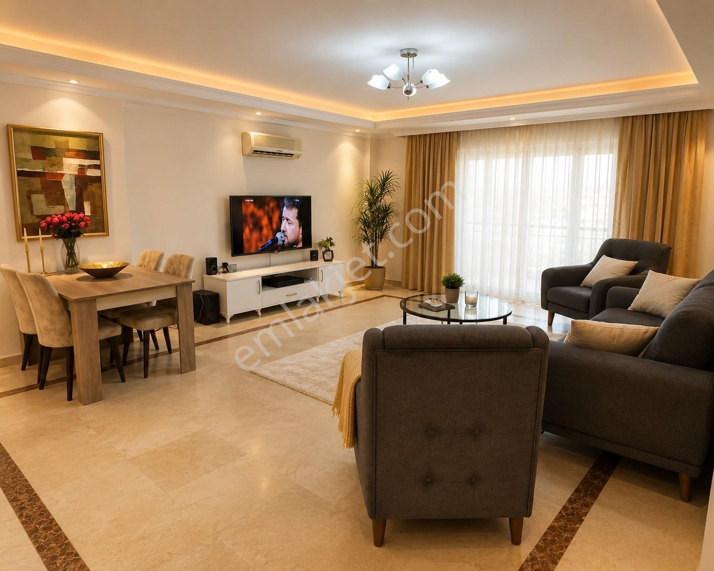 Tosmur Denize Sıfır Site İçi 2+1 Eşyalı Deniz Manzaralı Daire - Görsel 12