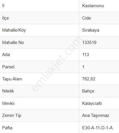 Cide Sırakaya Köy İçi İmarlı Arsa - Görsel 4