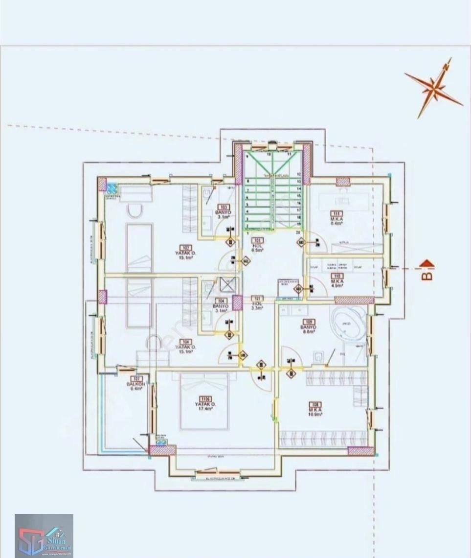 Sinan Gayrimenkulden Kaba İnşaatı Tamamlanmış Satılık Villa - Görsel 13
