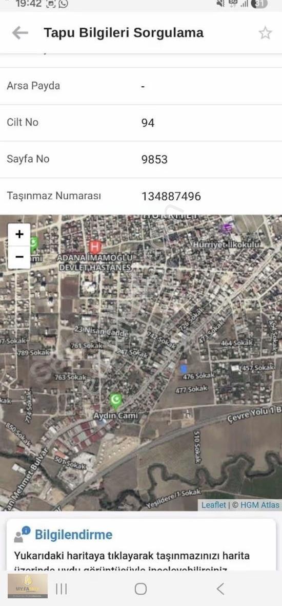 My Family'den İmamoğlu Merkezde 3 Kata İmarlı 413m2 Satılık Arsa - Görsel 3