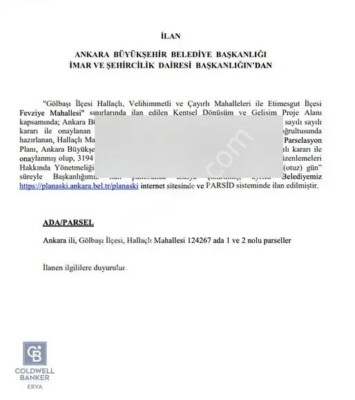 Gölbaşı Halaçlıda Ticari İmarlı 1 Emsal Satılık Arsa - Görsel 5