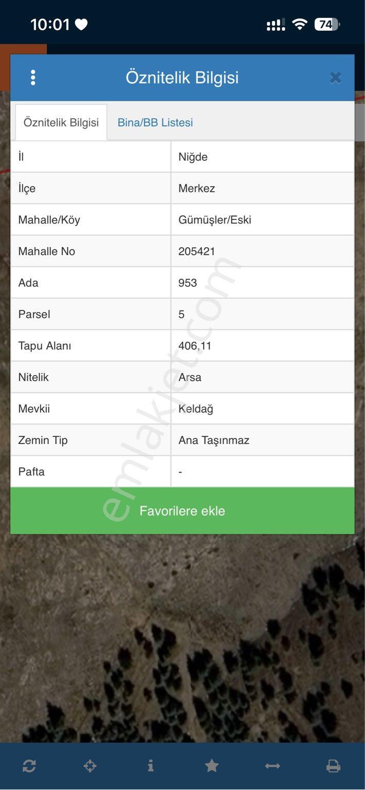 Niğde Merkez Eski Gümüşler De Satılık Arsa