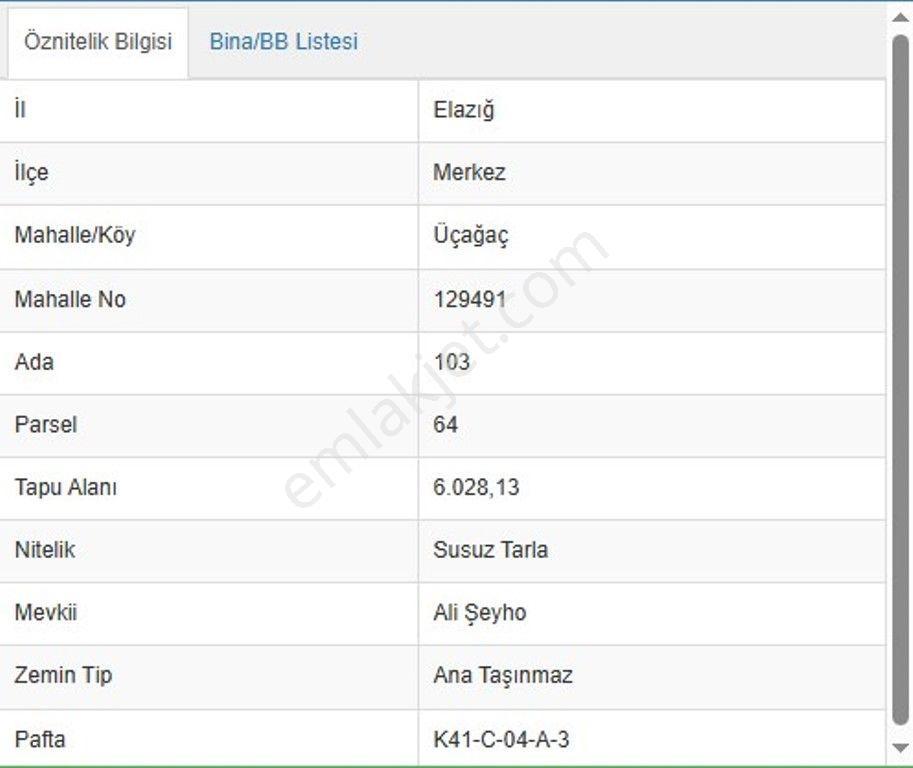 Elazığ Üçağaç Köyünde Satılık Tarla - Görsel 2
