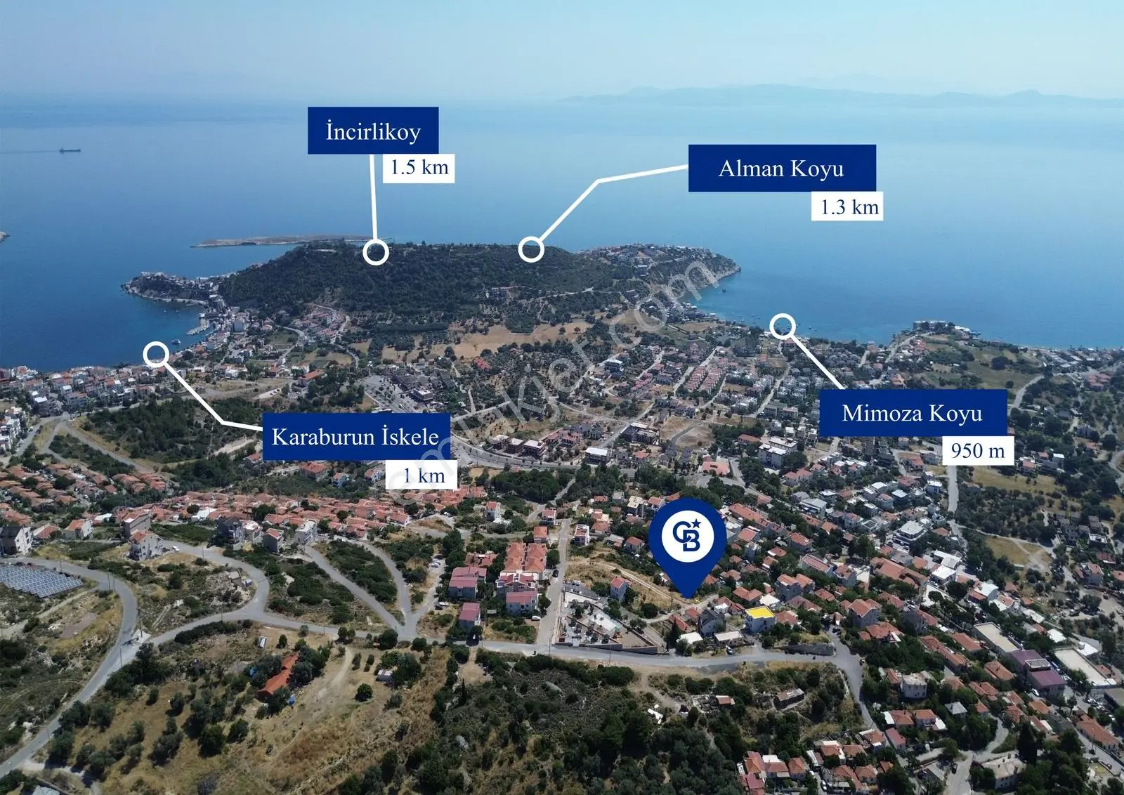 Karaburun Merkez'de Panoramik Deniz Manzaralı 169 M² Arsa - Görsel 12