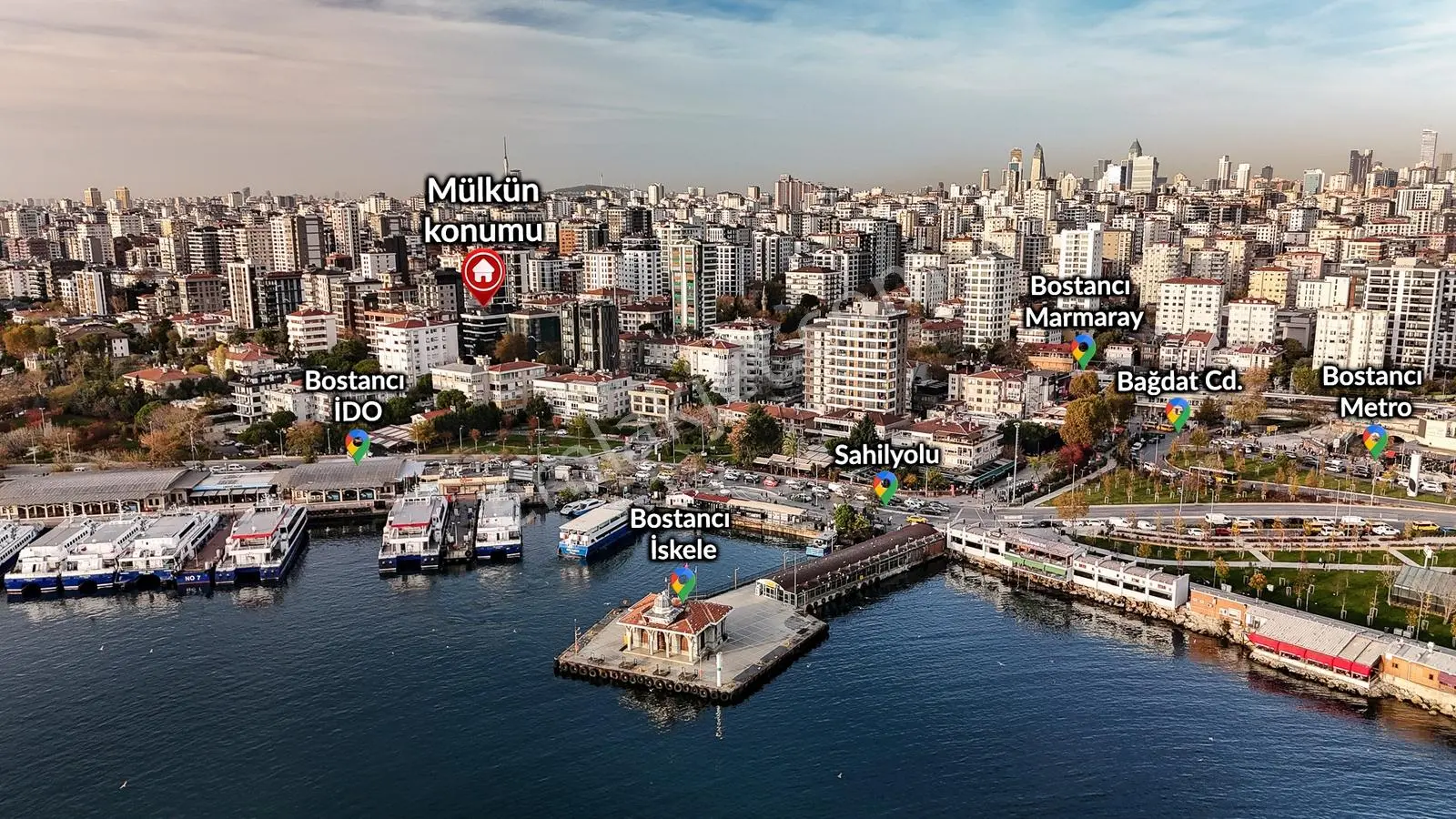 Mutluol Proje'den Bostancı'da Satılık 6+2 Çatı Dubleks