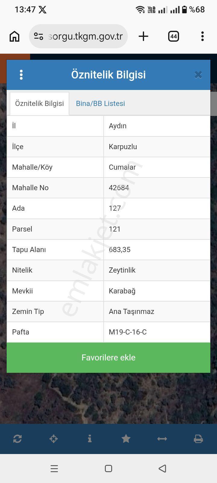 Satılık Fırsat Yatırımlık Zeytinlik - Görsel 2