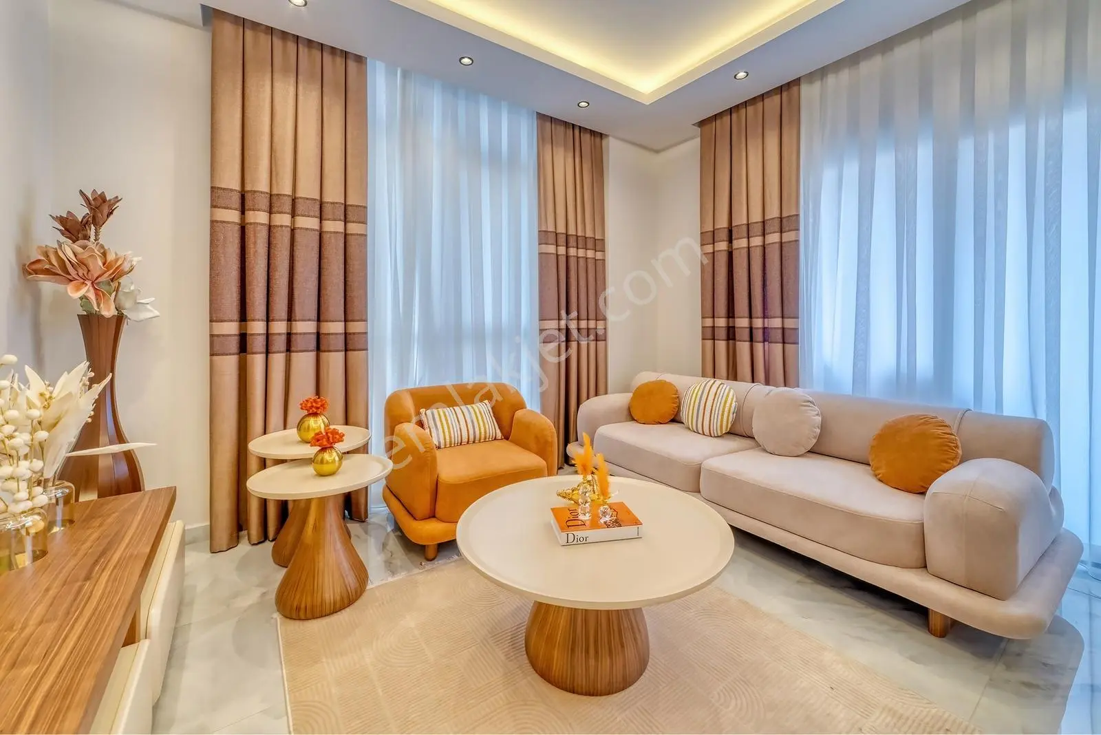 Alanya Güllerpınarında İskanlı Tapu Masrafsız Eşyalı Sıfır Daire - Görsel 3