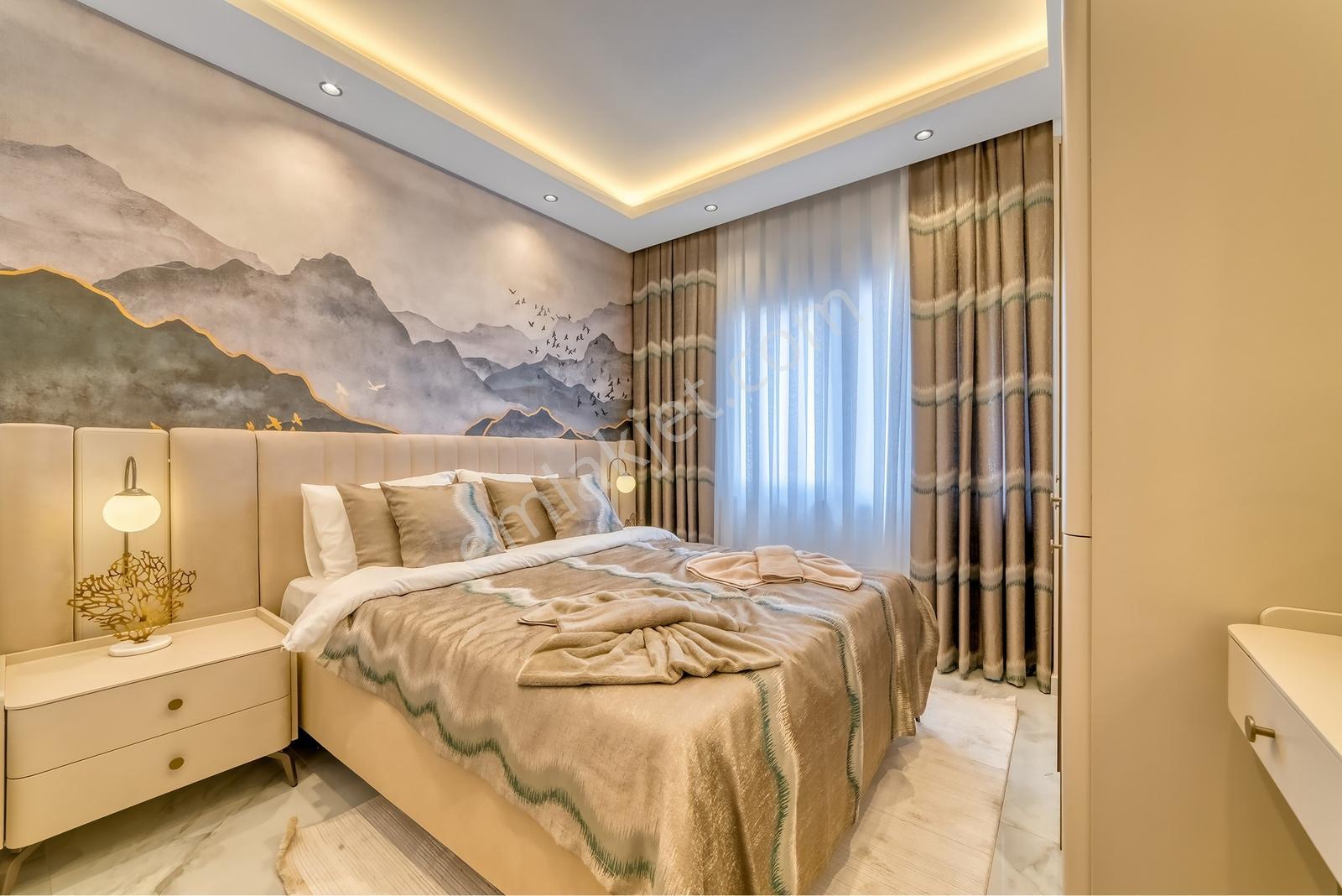 Alanya Güllerpınarında İskanlı Tapu Masrafsız Eşyalı Sıfır Daire - Görsel 19