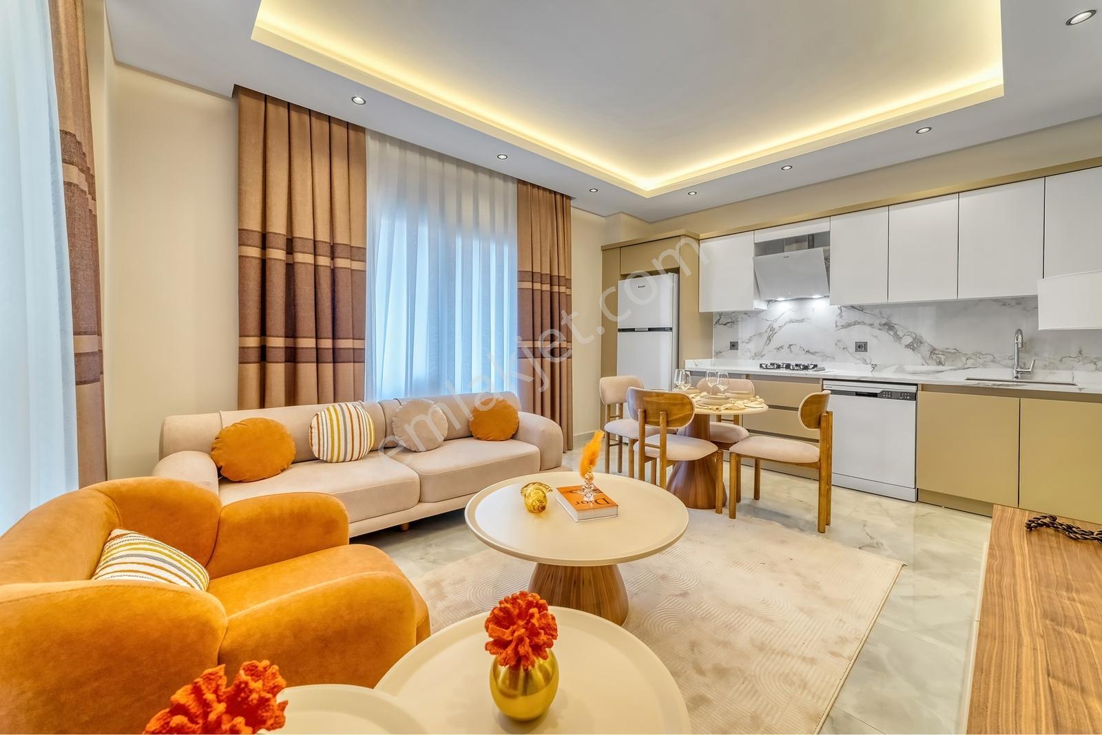 Alanya Güllerpınarında İskanlı Tapu Masrafsız Eşyalı Sıfır Daire - Görsel 2