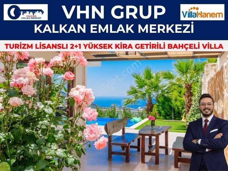 Yapı Kayıtlı Turizm Belgeli Bahçeli Deniz Manzaralı ( 2+1 )villa