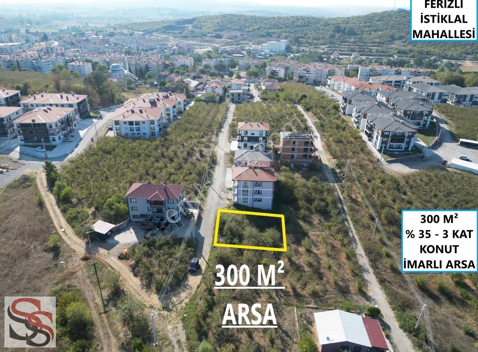 Ferizli İlçe Merkezinde 300 M² % 35 - 3 Kat Konut İmarlı Arsa
