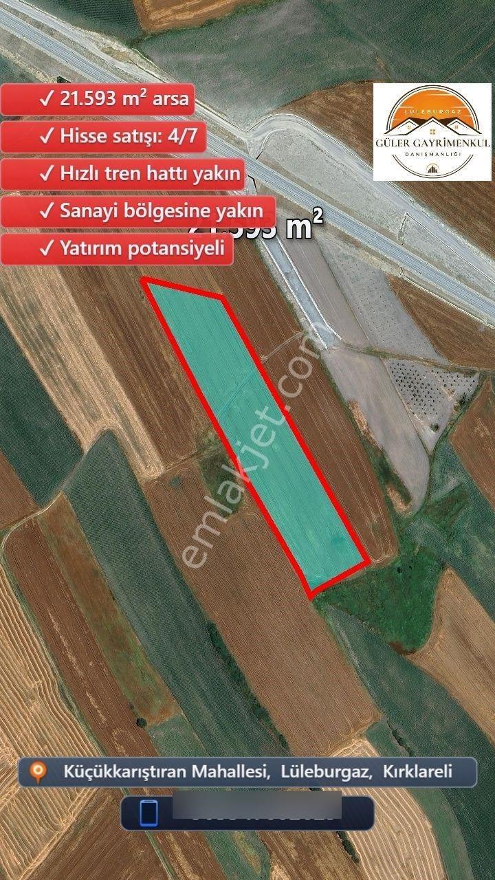 Lüleburgaz Küçükkarıştıran Satılık Tarla Hisse