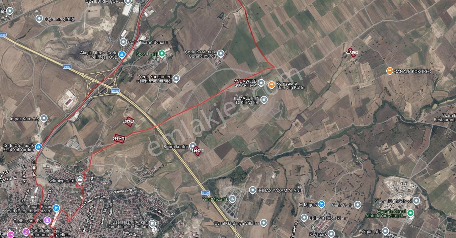 Çorlu Çevre Yolu Yakını 4 Kat İmarlı Satılık Arsa - Görsel 2