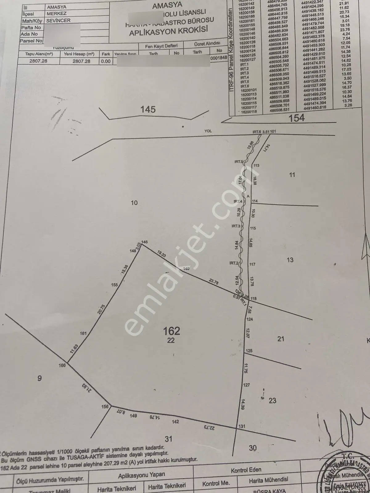 Amasya Sevıncerde Satılık Meyve Ağaçlı Tarla 2807 Mk. - Görsel 11
