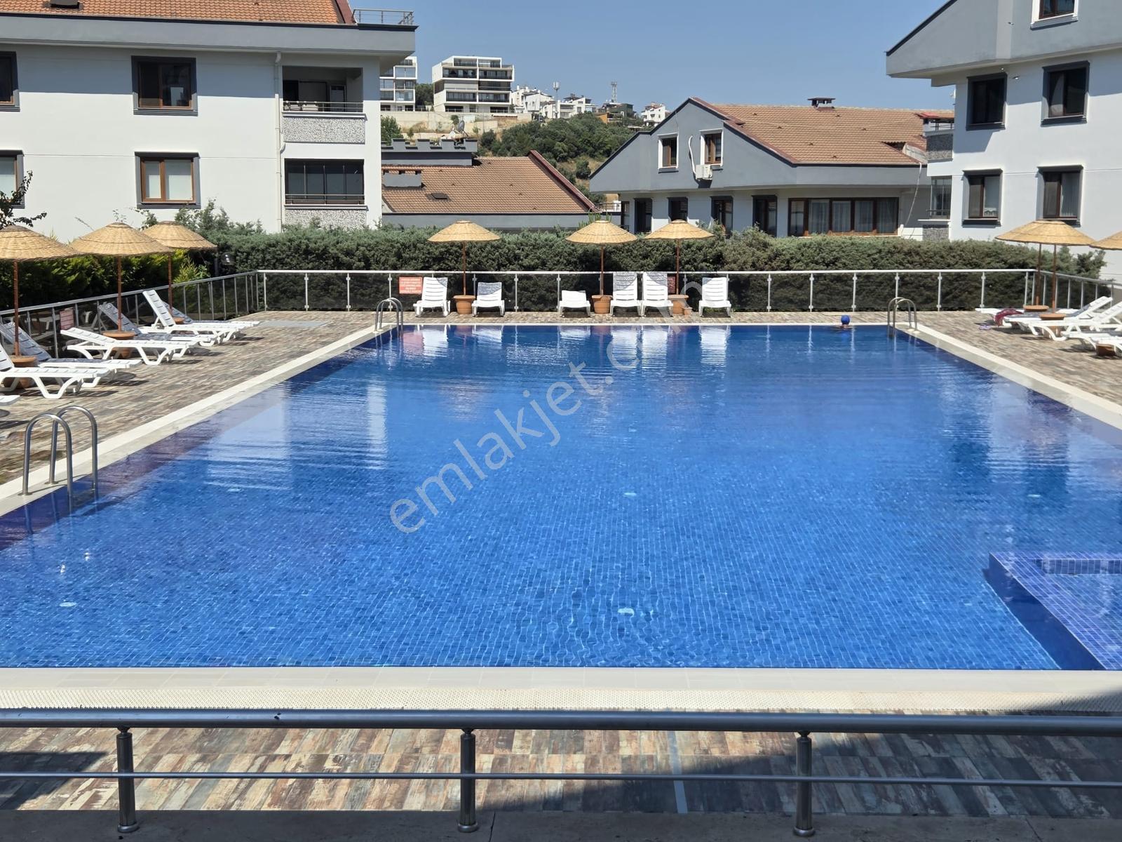 Havuzlu,güvenlikli Sitede,deniz Manzaralı Kiralık Dubleks Daire - Görsel 34
