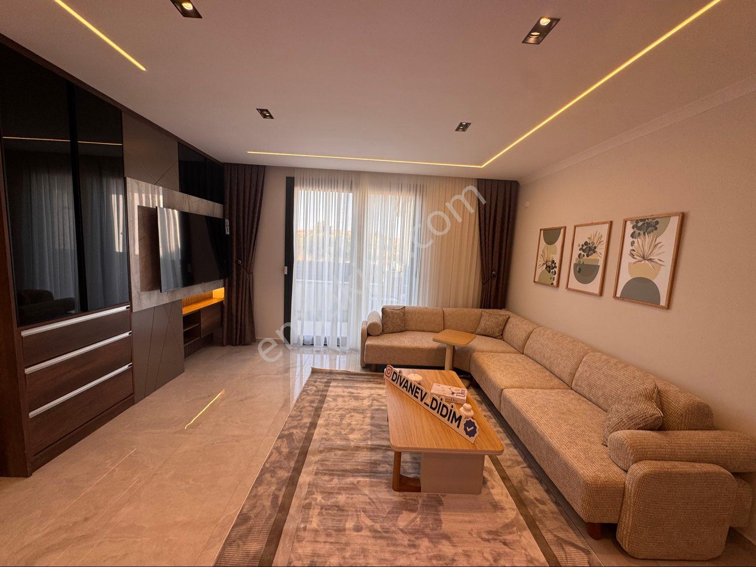 Didim Hisar Mahallesinde Full Eşyalı Alt Katta Odalı Satılık Lüks Villa - Görsel 15