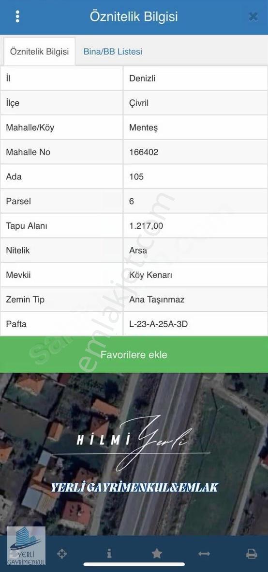 Yerli Gayrimenkul'den Menteş Mahallesinde 1.217 M² Arsa - Görsel 2