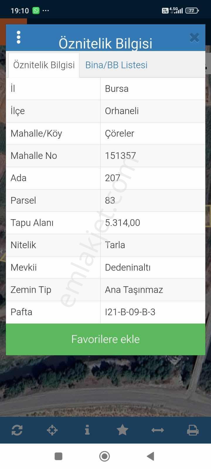Bursa Orhaneli Çörelerde Satılık Tarla - Görsel 26