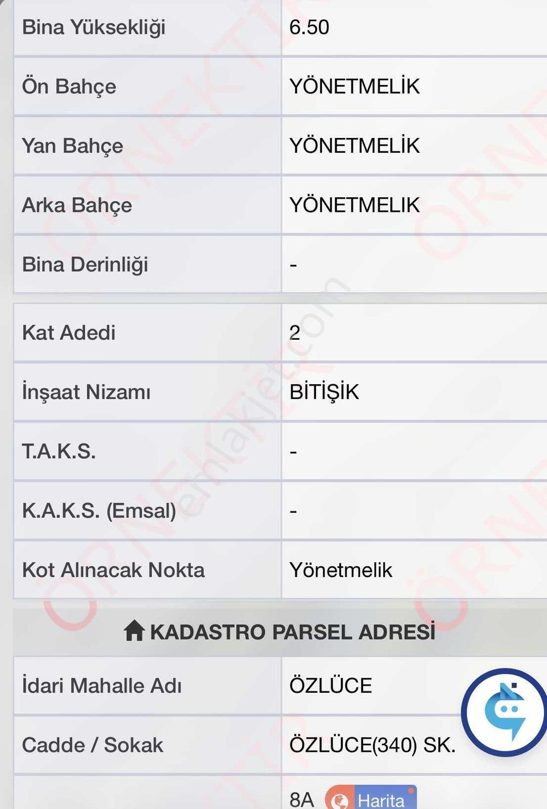Özlüce Mahallesi'nde 315m2 İmarlı Arsa - Görsel 9