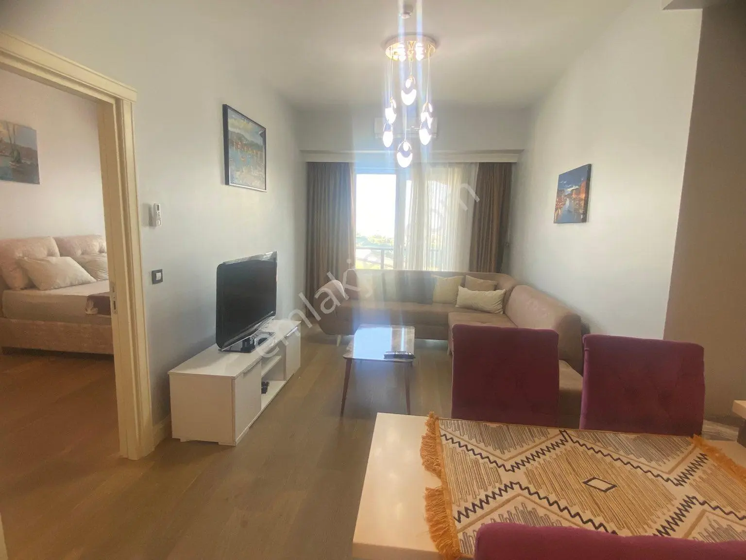 Kiptaş Venezia Mega Satılık Eşyalı 1+1 Balkonlu Daire
