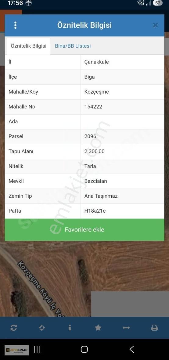 Biga Kozçeşme'de Yatırımlık Kaçırılmayacak Fırsat Parsel! - Görsel 5