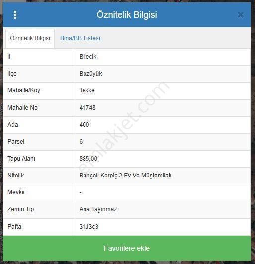Bilecik Bozüyük İmarlı 140+400 M² İki Tapu Tek Fiyat Köşe Parsel - Görsel 4