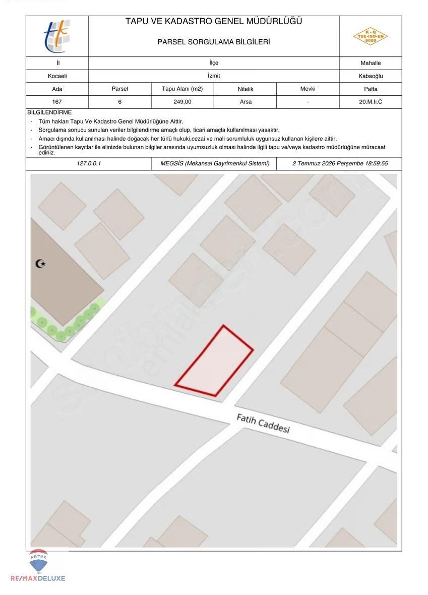 Remax Deluxe'den Kabaoğlunda Satılık Arsa - Görsel 7