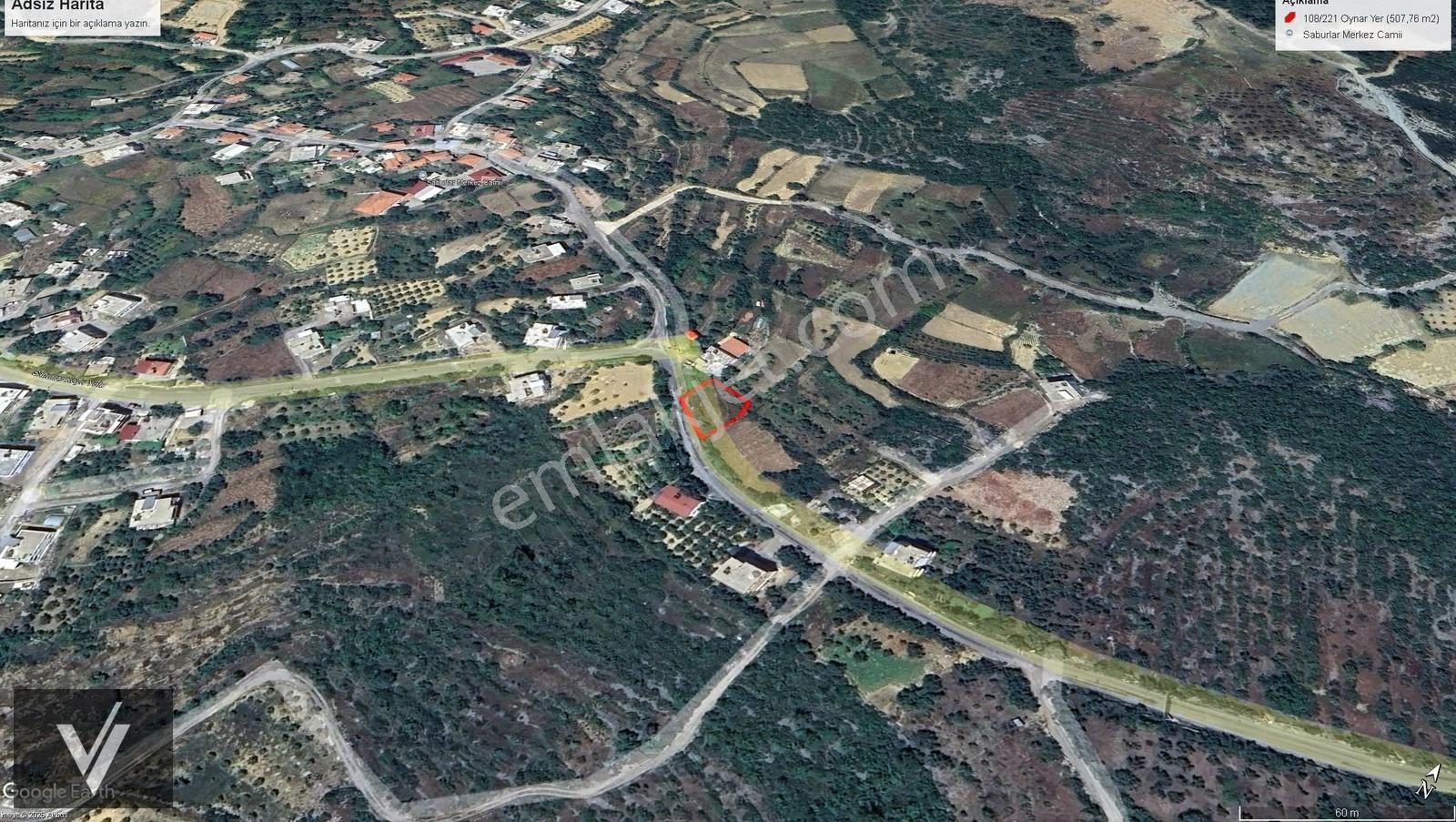 Alanya Saburlar'da 508 M² Oynar Yer Mevkii Yatırım
