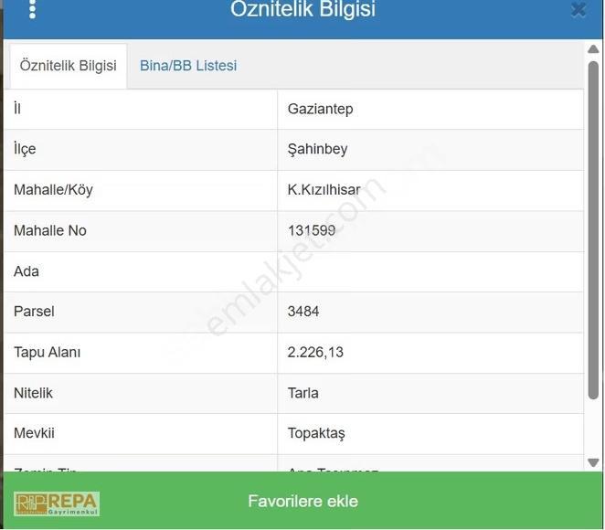 Repa Gayrimenkul Yılmaz Ateşgil'den Kızılhisar Satılık Ham Arsa - Görsel 3
