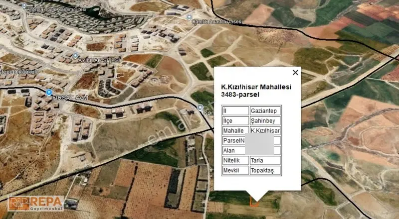 Repa Gayrimenkul Yılmaz Ateşgil'den Kızılhisar'da Satılık Arazi
