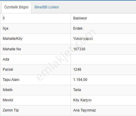 Erdek Yukarıyapıcı'da Yola Cephe 597 M² Satılık Tarla - Görsel 6