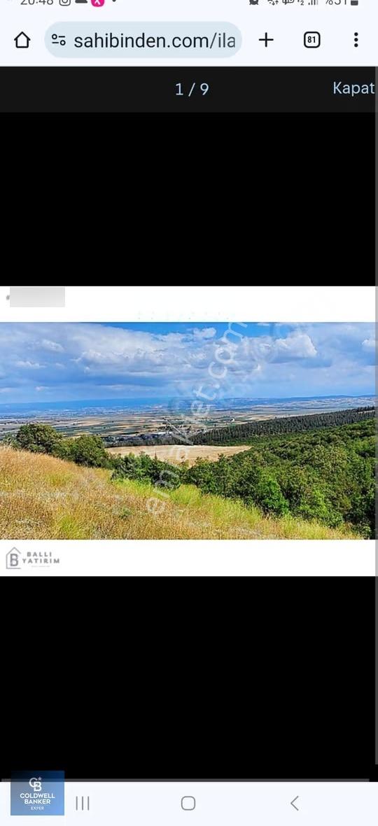 Bursa İznik Gölü Manzaralı Tek Tapu 40.000 M2 Arsa - Görsel 2
